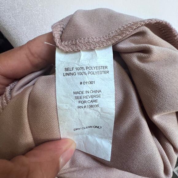 Birdy Grey Hannah Maxi Ruffle Sleeve Dress M in Crepe Taupe Bridesmaid Wedding - Picture 8 of 8